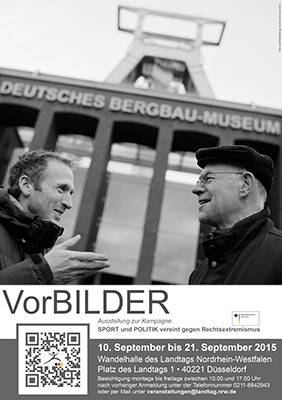 Plakat der Ausstellung in Düsseldorf